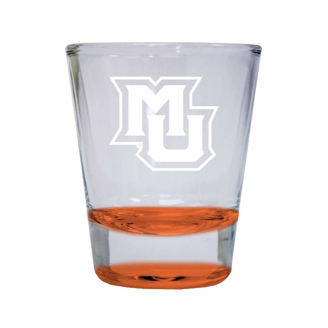 NCAA Marquette Golden Eagles Collectors 2oz Laser-Engraved Spirit Shot Glass Orange Image 1