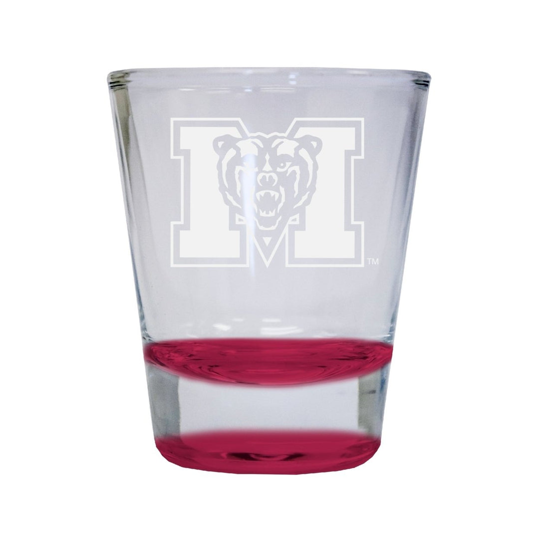 NCAA Mercer University Collectors 2oz Laser-Engraved Spirit Shot Glass Red Image 1