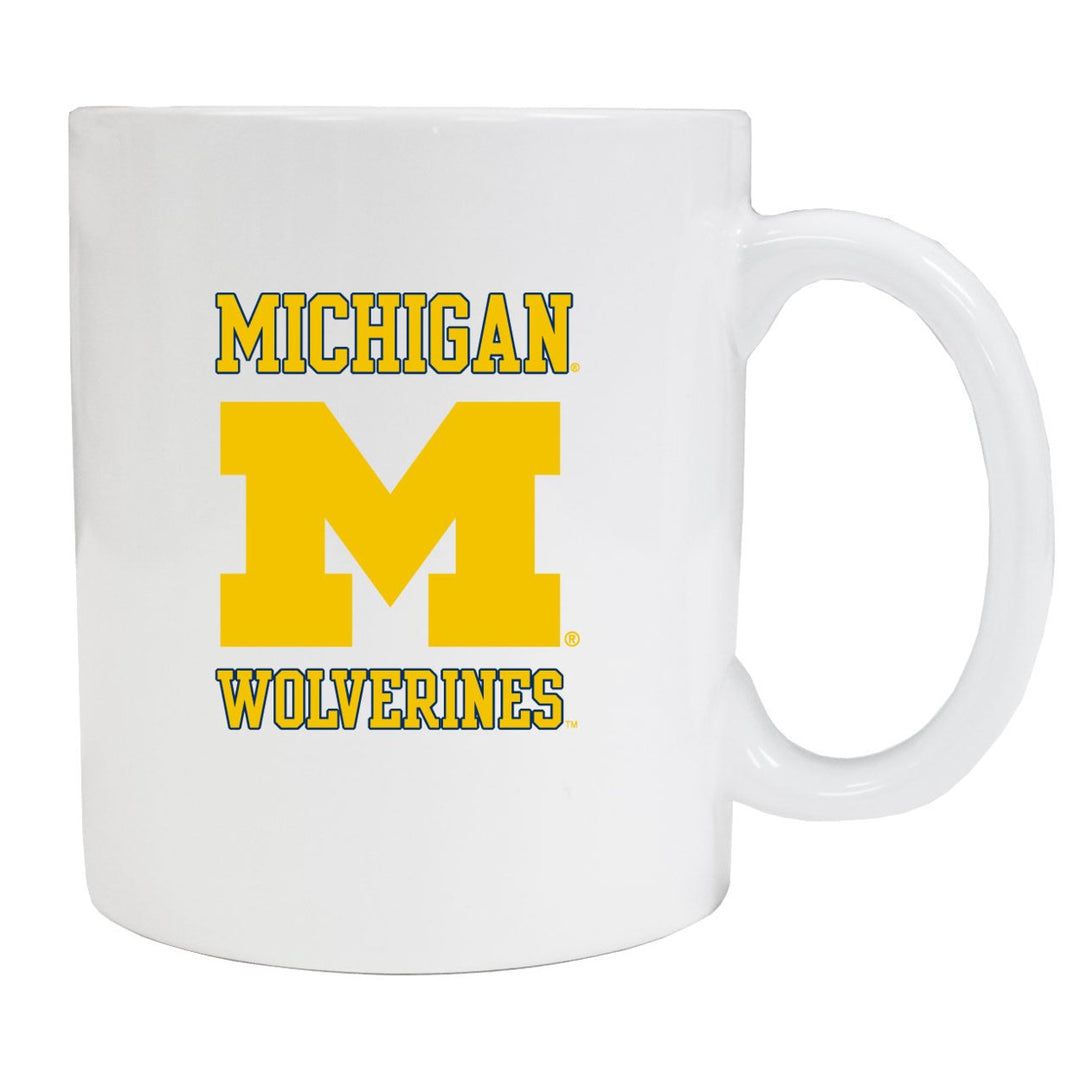 Michigan Wolverines White Ceramic NCAA Fan Mug (White) Image 1