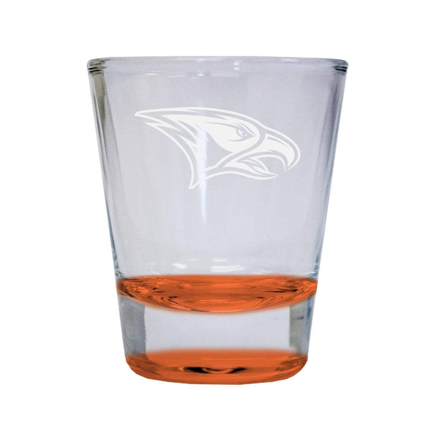 NCAA North Carolina Central Eagles Collectors 2oz Laser-Engraved Spirit Shot Glass Orange Image 1