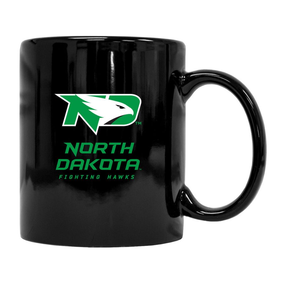 North Dakota Fighting Hawks Black Ceramic Coffee NCAA Fan Mug 2-Pack (Black) Image 1