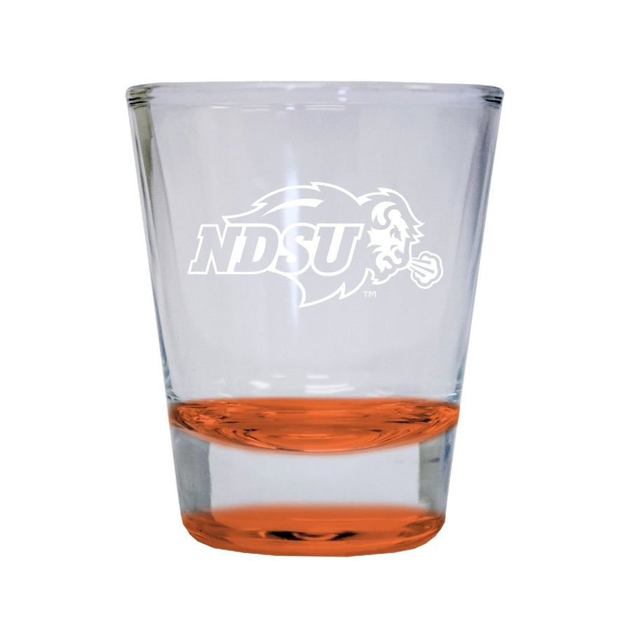 NCAA North Dakota State Bison Collectors 2oz Laser-Engraved Spirit Shot Glass Orange Image 1