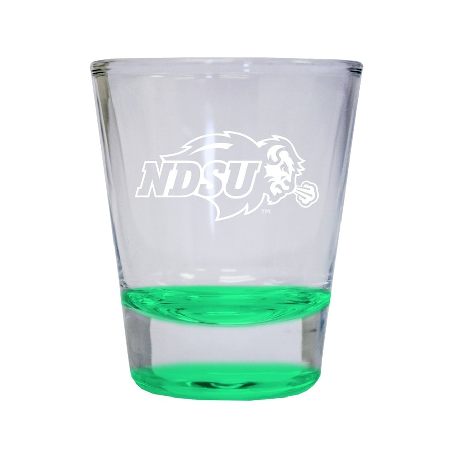 NCAA North Dakota State Bison Collectors 2oz Laser-Engraved Spirit Shot Glass Green Image 1