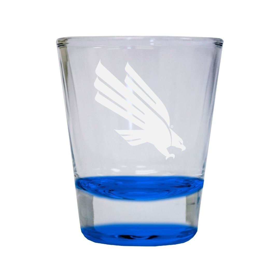 NCAA North Texas Collectors 2oz Laser-Engraved Spirit Shot Glass Blue Image 1