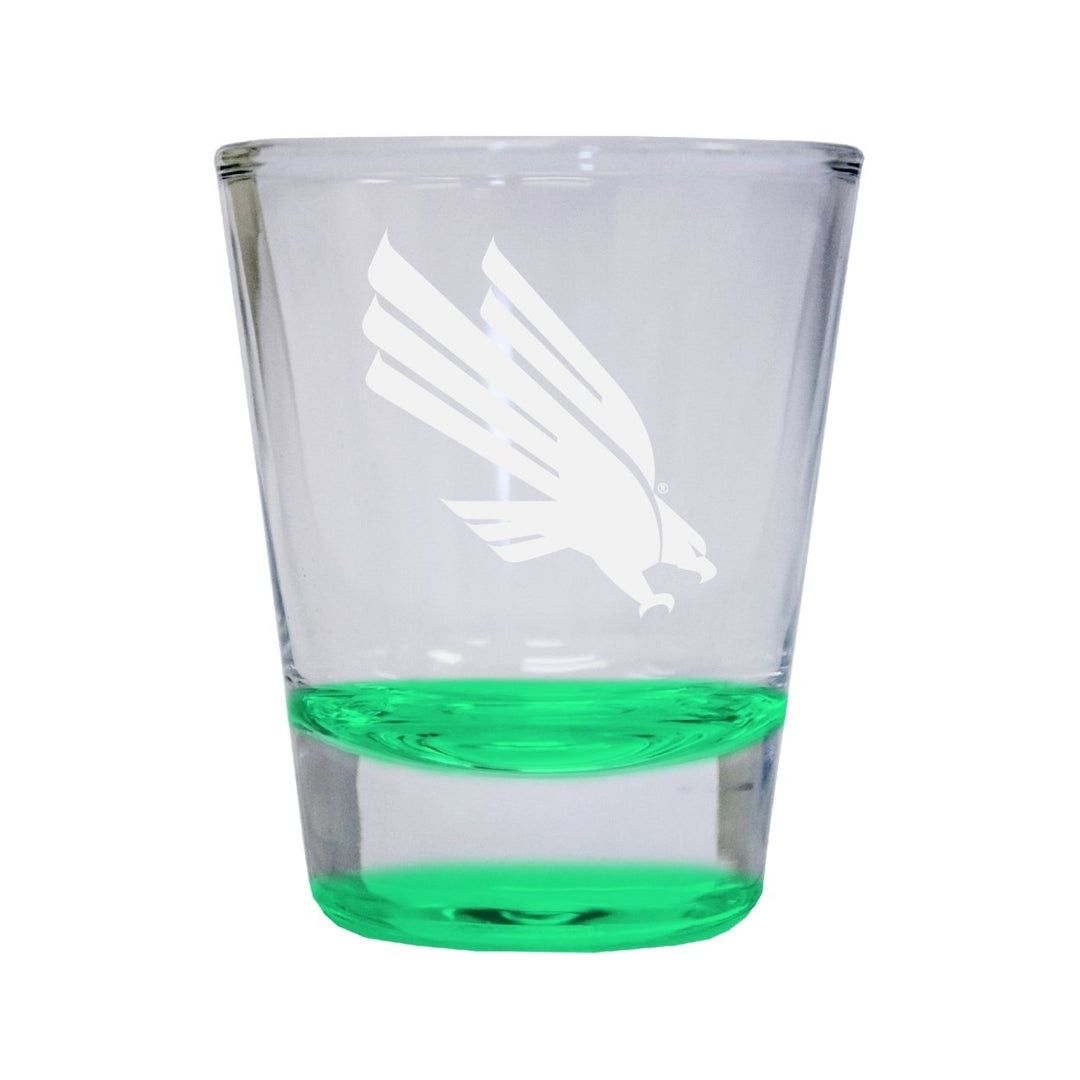 NCAA North Texas Collectors 2oz Laser-Engraved Spirit Shot Glass Green Image 1