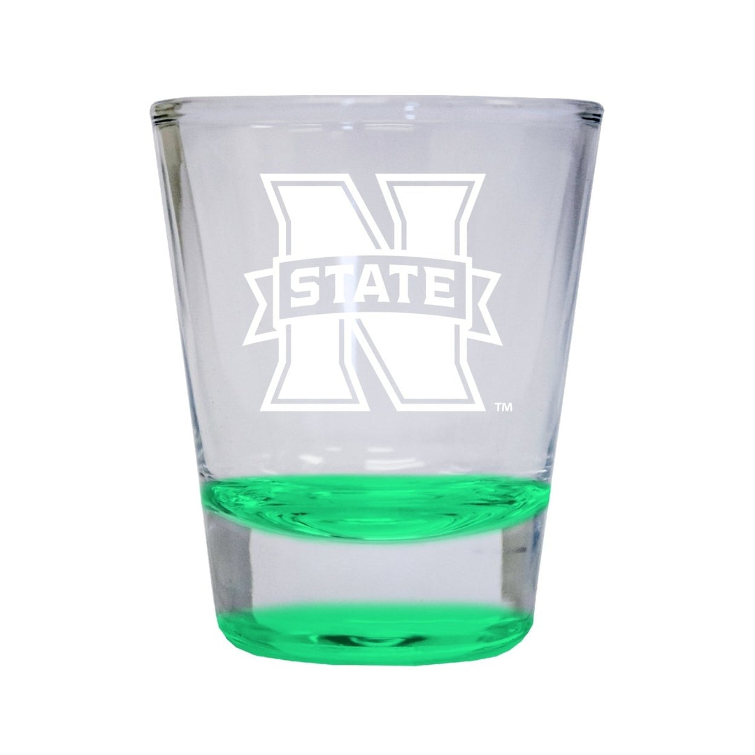 NCAA Northwestern Oklahoma State University Collectors 2oz Laser-Engraved Spirit Shot Glass Green Image 1