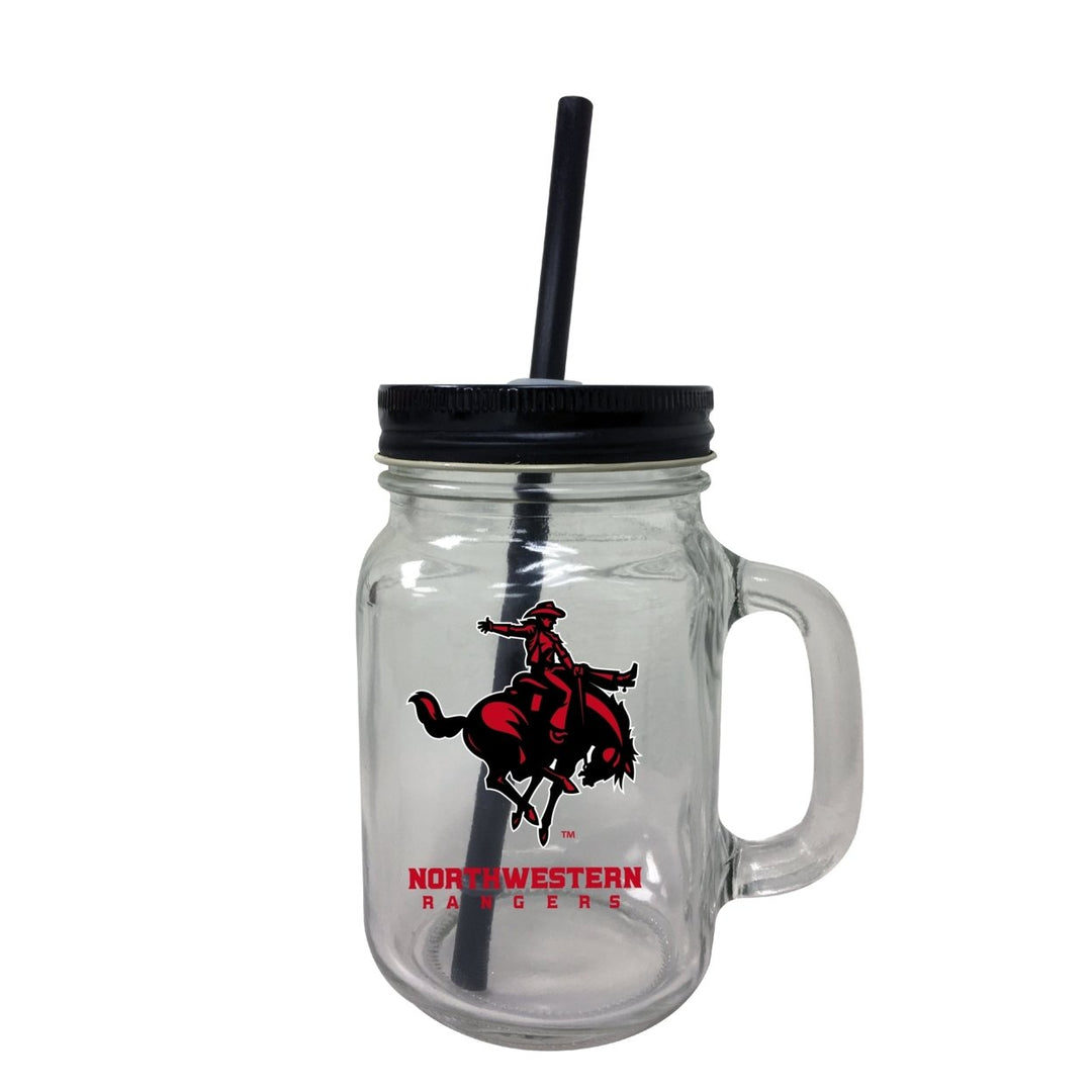 Northwestern Oklahoma State University Mason Jar Glass 2-Pack Image 1