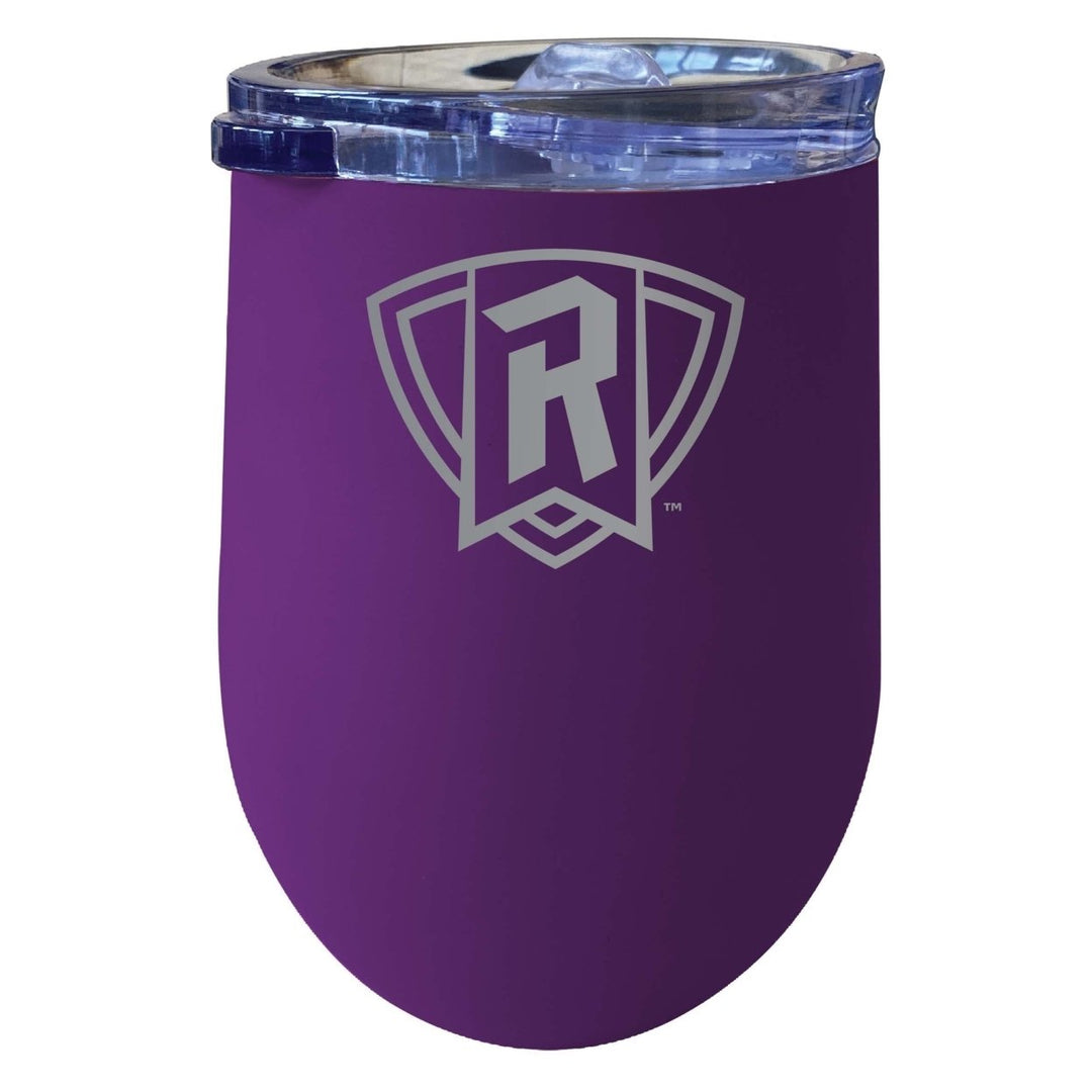 Radford University Highlanders 12 oz Etched Insulated Wine Stainless Steel Tumbler Purple Image 1