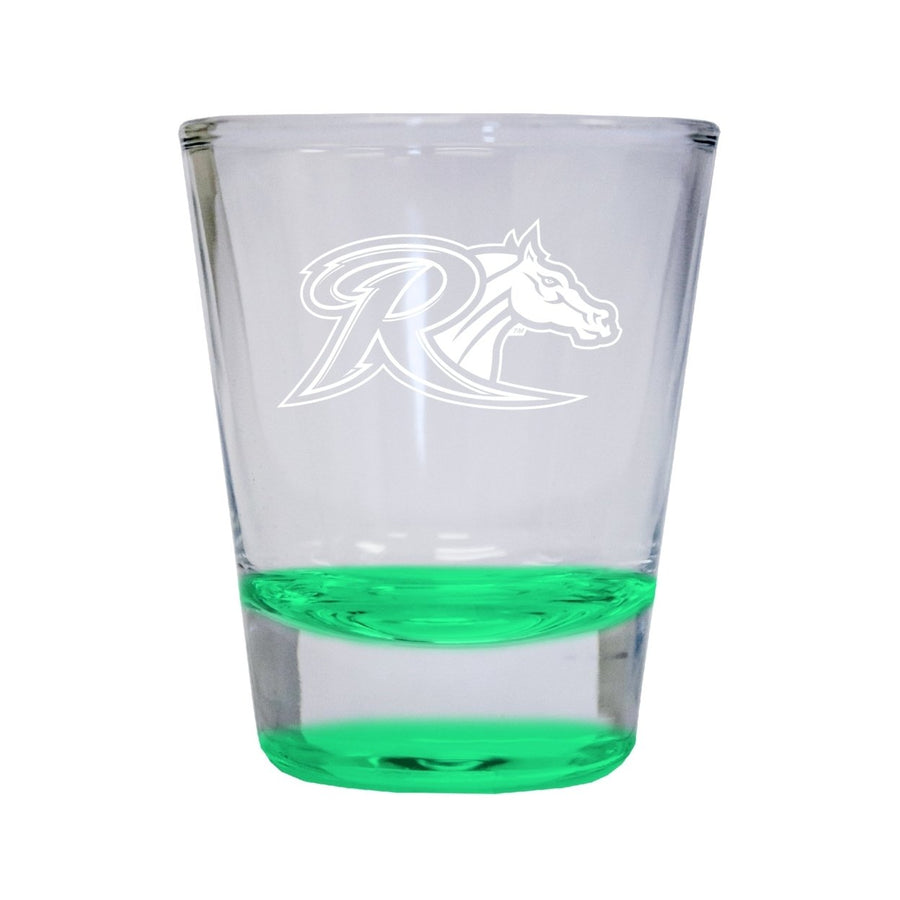 NCAA Rider University Broncs Collectors 2oz Laser-Engraved Spirit Shot Glass Green Image 1