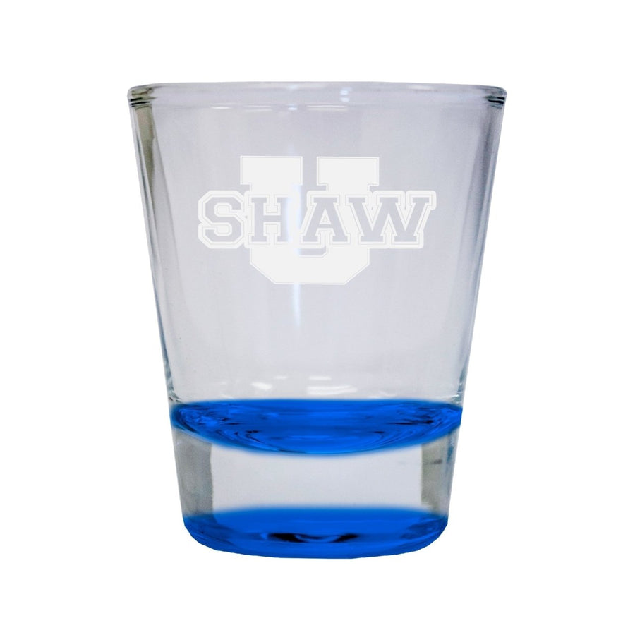 NCAA Shaw University Bears Collectors 2oz Laser-Engraved Spirit Shot Glass Blue Image 1