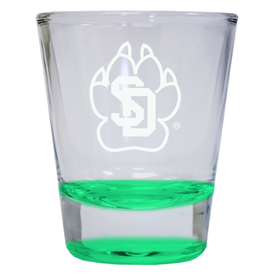 NCAA South Dakota Coyotes Collectors 2oz Laser-Engraved Spirit Shot Glass Blue Image 1