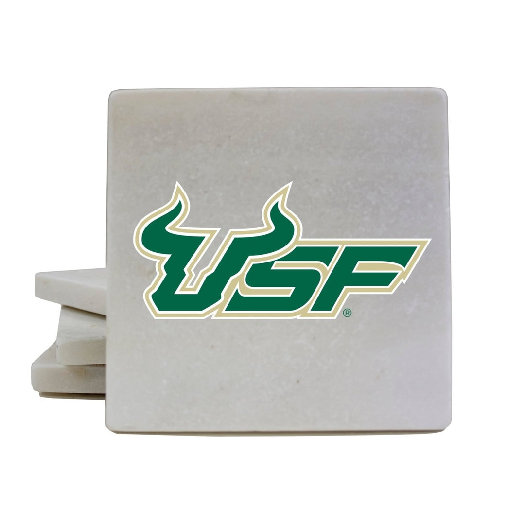 South Florida Bulls Marble Coasters - Elegantly Crafted Officially Licensed Luxury Image 1