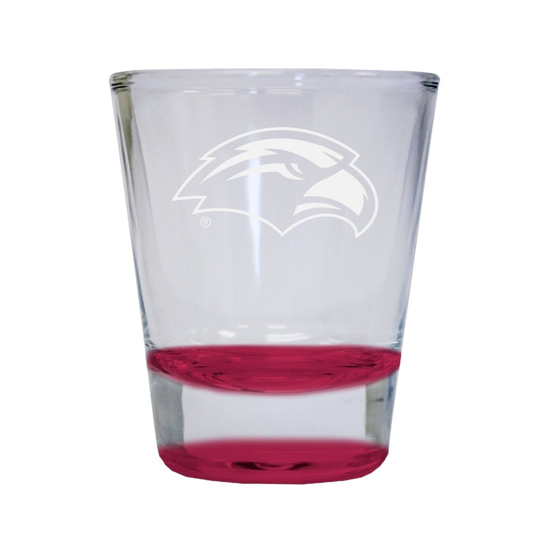 NCAA Southern Mississippi Golden Eagles Collectors 2oz Laser-Engraved Spirit Shot Glass Red Image 1