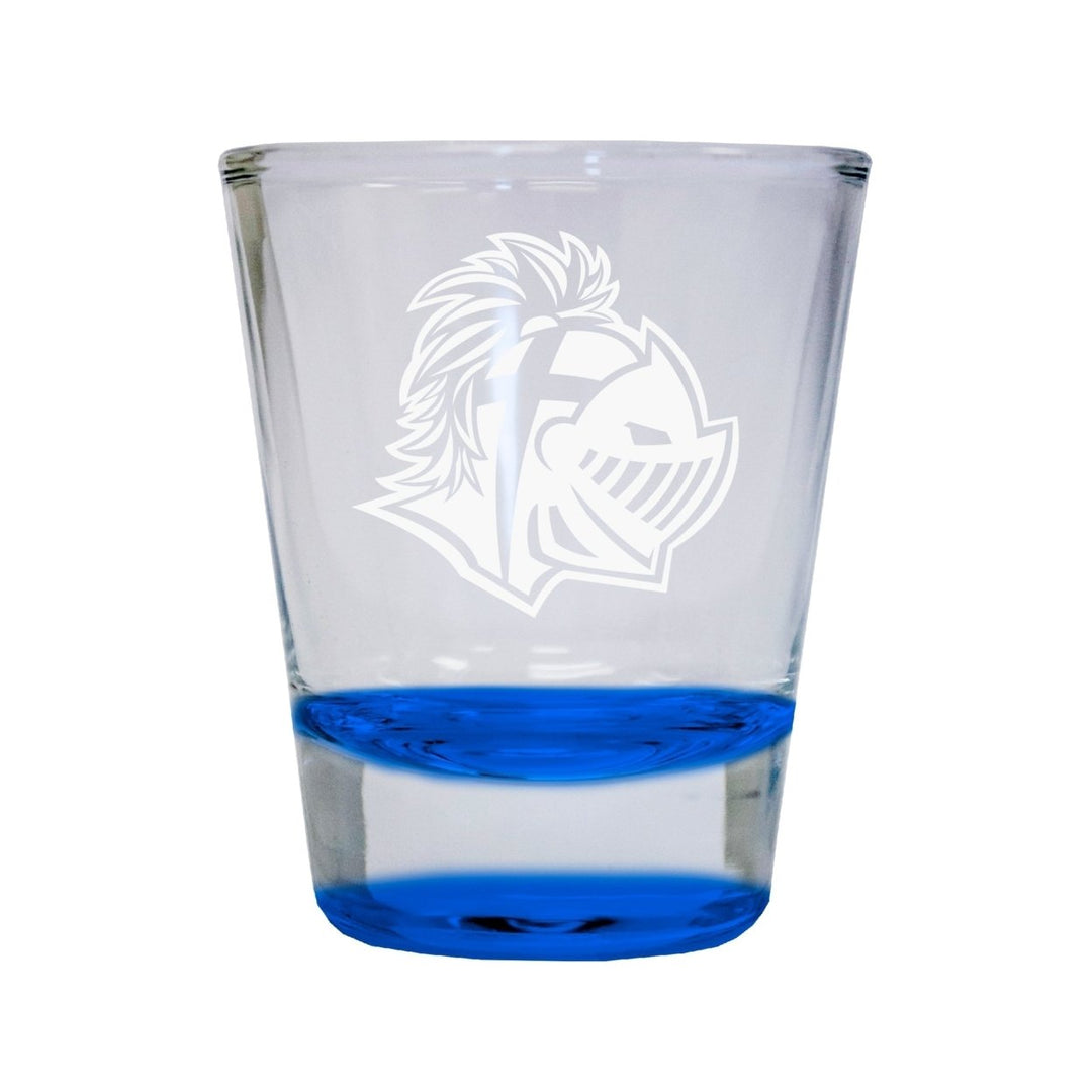 NCAA Southern Wesleyan University Collectors 2oz Laser-Engraved Spirit Shot Glass Blue Image 1