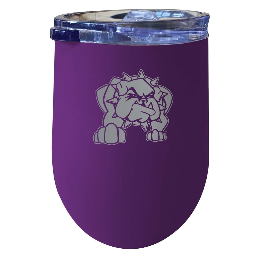 Southwestern Oklahoma State University 12 oz Etched Insulated Wine Stainless Steel Tumbler Purple Image 1