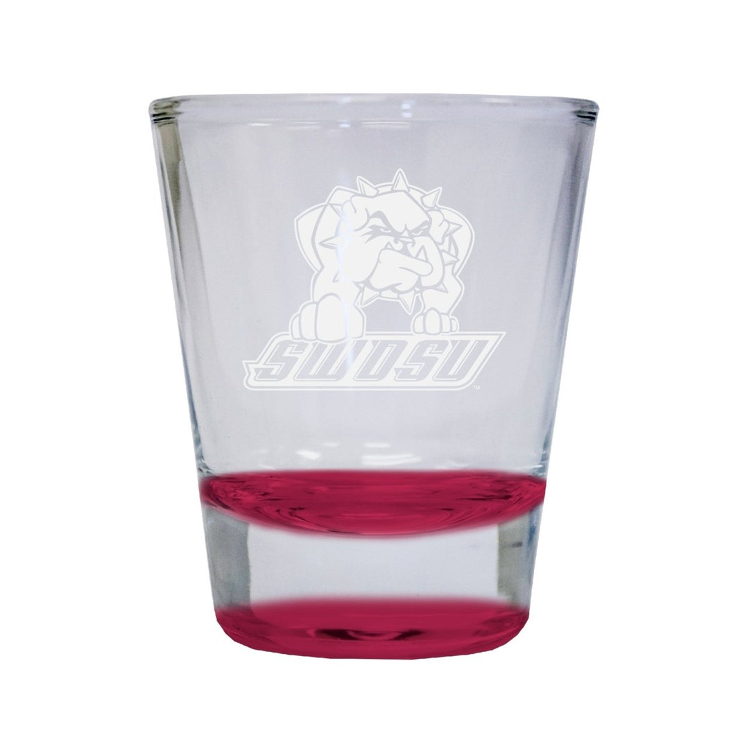 NCAA Southwestern Oklahoma State University Collectors 2oz Laser-Engraved Spirit Shot Glass Red Image 1