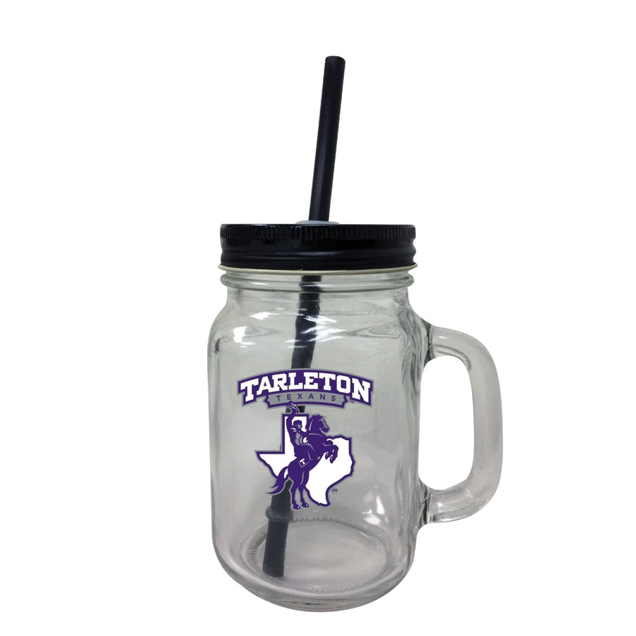 Tarleton State University Mason Jar Glass 2-Pack Image 1