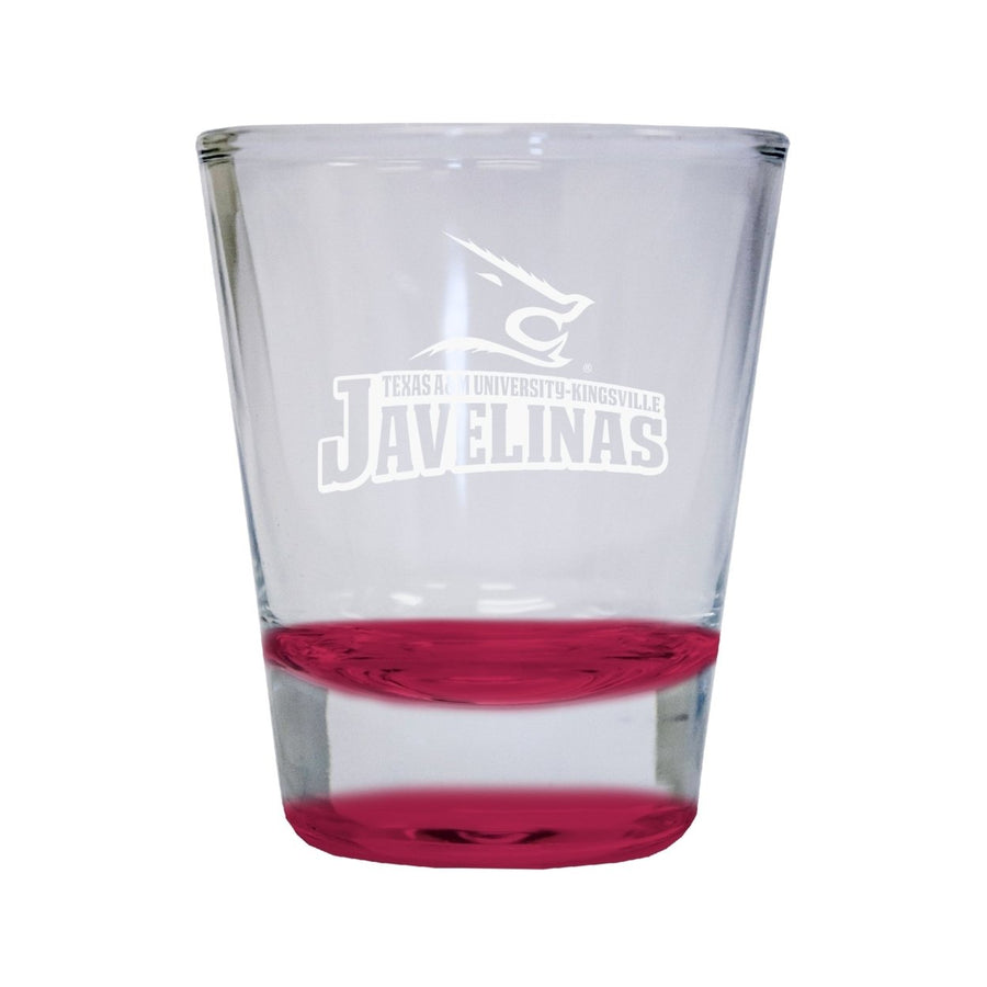 NCAA Texas AandM Kingsville Javelinas Collectors 2oz Laser-Engraved Spirit Shot Glass Red Image 1