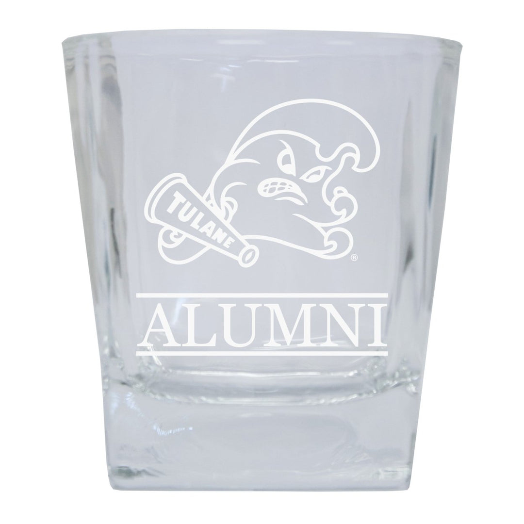 Tulane University Green Wave Alumni Elegance - 5 oz Etched Shooter Glass Tumbler 4-Pack Image 1