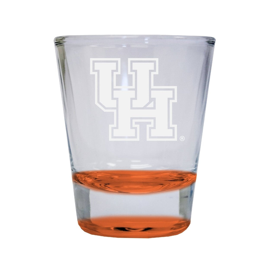 NCAA University of Houston Collectors 2oz Laser-Engraved Spirit Shot Glass Orange Image 1