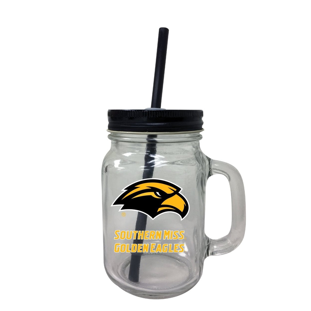 University of Southern Mississippi Mason Jar Glass 2-Pack Image 1