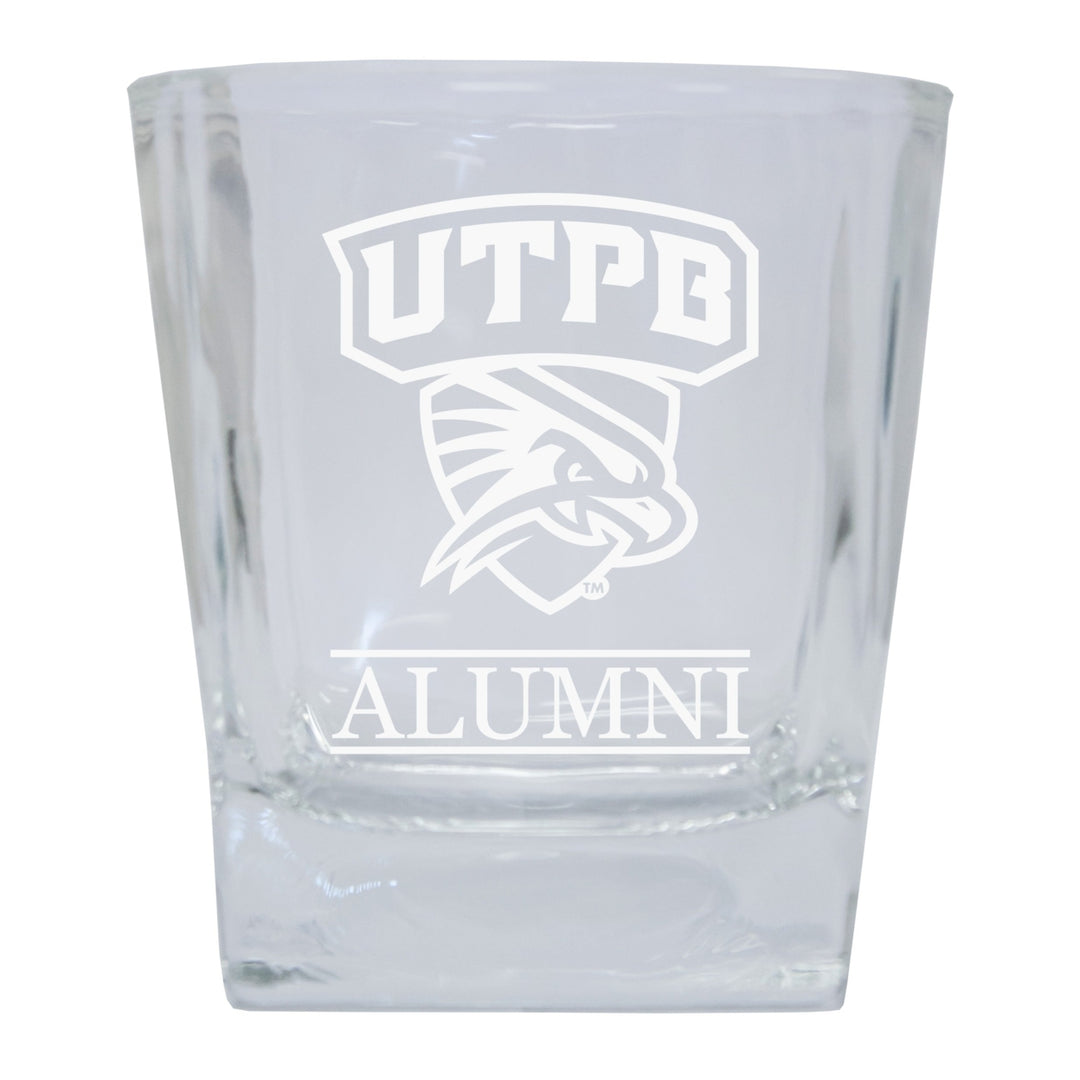 University of Texas of the Permian Basin Alumni Elegance - 5 oz Etched Shooter Glass Tumbler 4-Pack Image 1