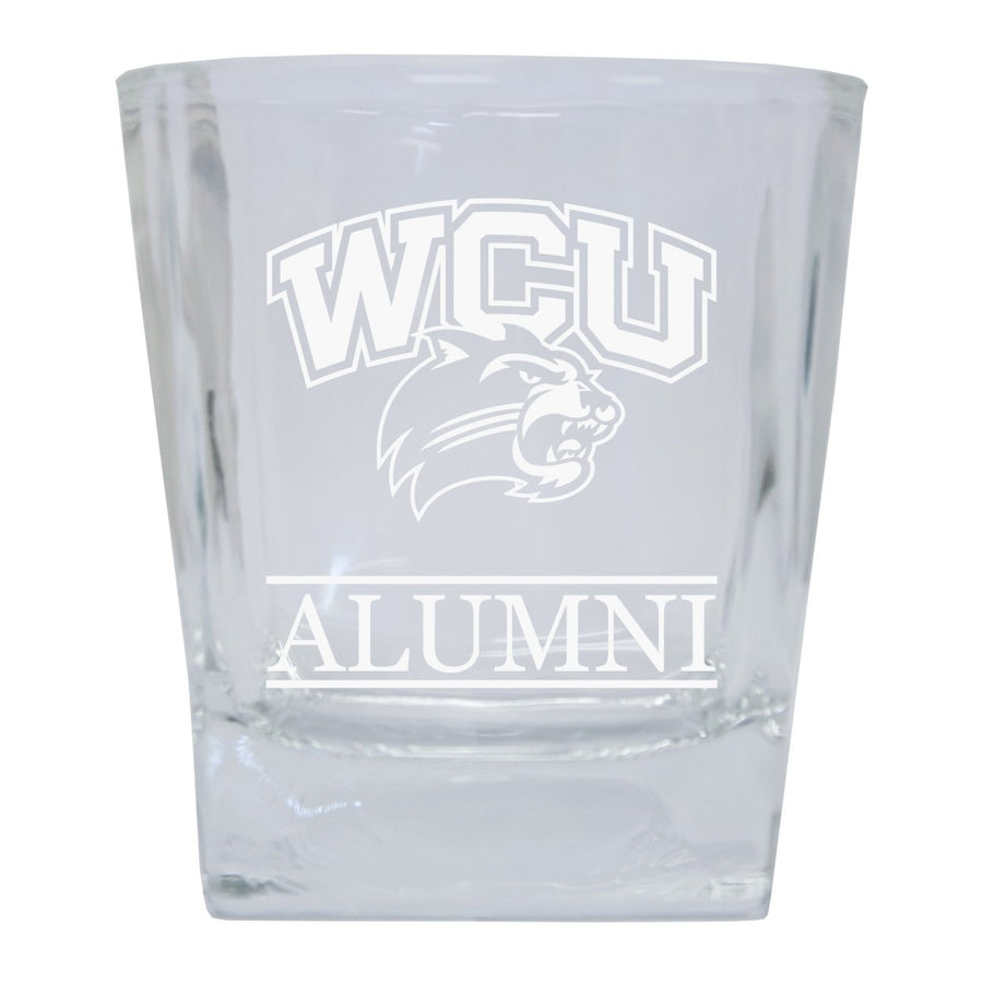 Western Carolina University Alumni Elegance - 5 oz Etched Shooter Glass Tumbler 4-Pack Image 1