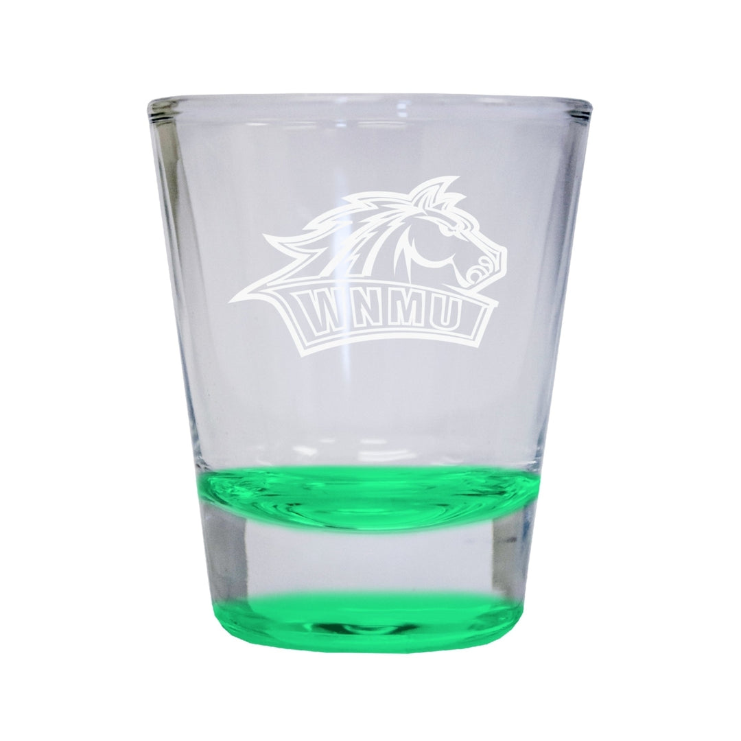 NCAA Western Mexico University Collectors 2oz Laser-Engraved Spirit Shot Glass Green Image 1