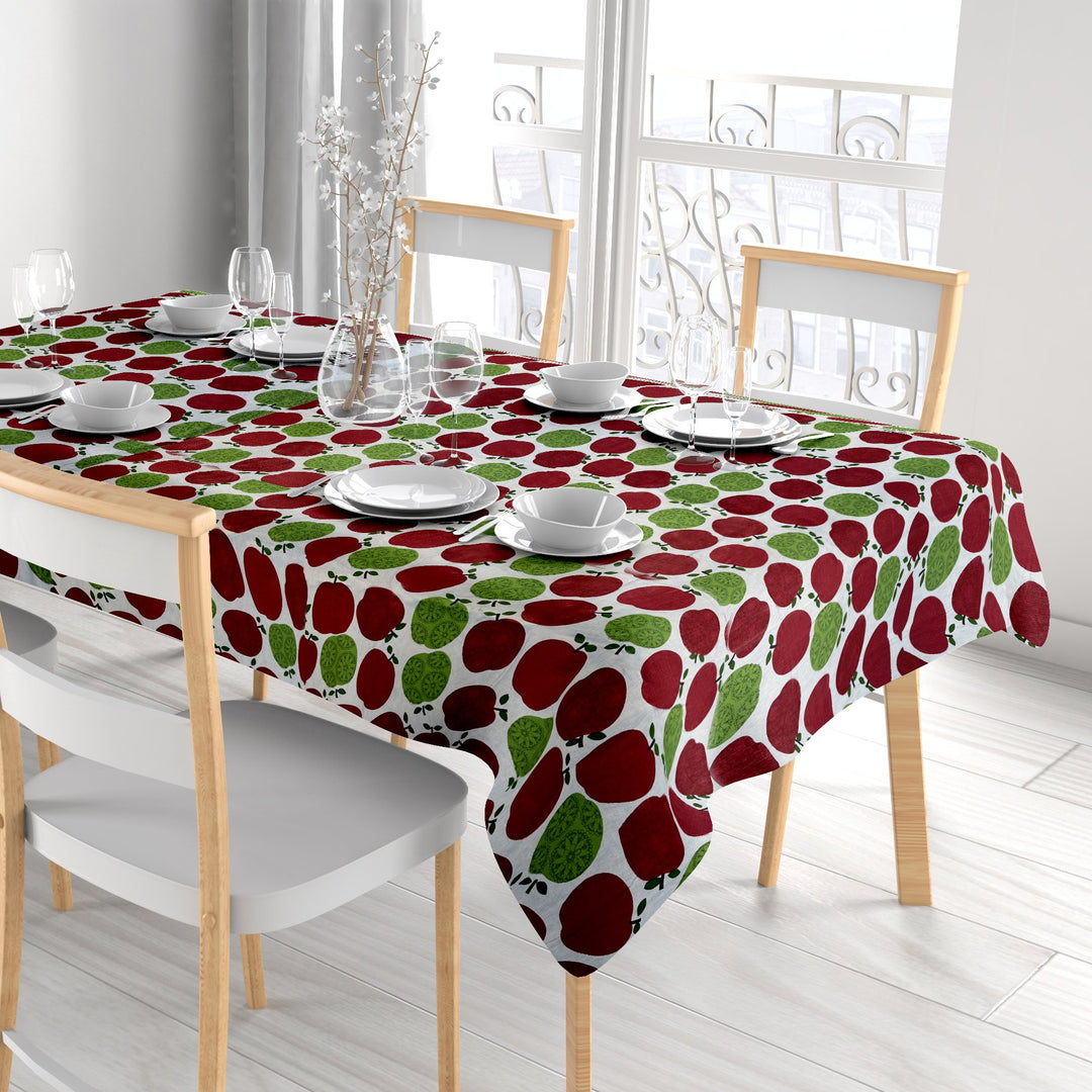 3-Pack Waterproof Printed Flannel Back Vinyl Tablecloth Image 9