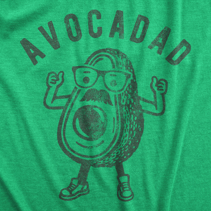 Mens Avocadad T Shirt Funny Sarcastic Dad Avocado Fathers Day Gift Novelty Tee For Guys Image 2