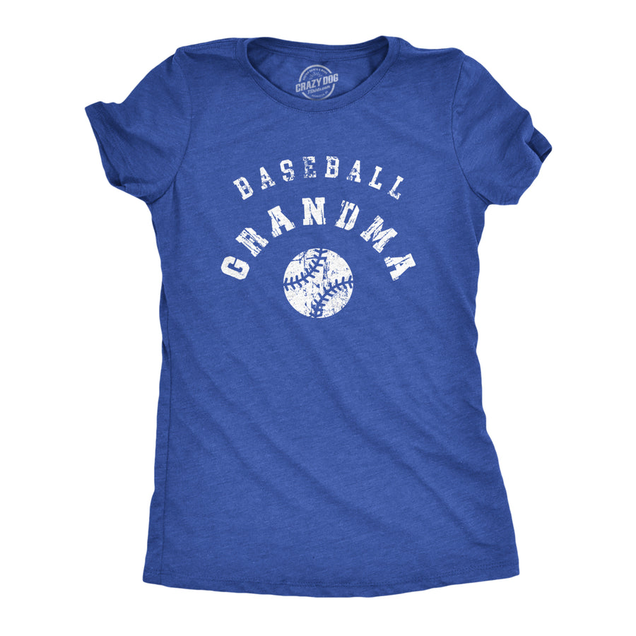 Womens Baseball Grandma T Shirt Cool Base Ball Granny Tee For Ladies Image 1