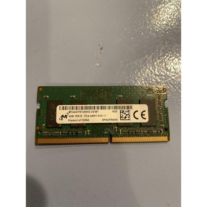 Micron 4GB DDR4 SODIMM laptop memory PC4-2400T  PC4-19200 Image 1