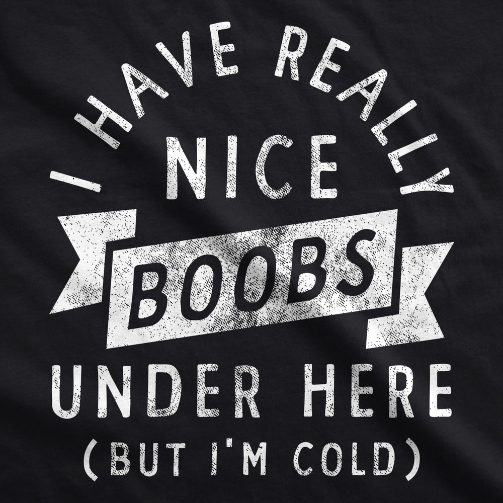 I Have Really Nice Boobs Under Here But Im Cold Unisex Hoodie Funny Boob Joke Novelty Sweatshirt Image 2