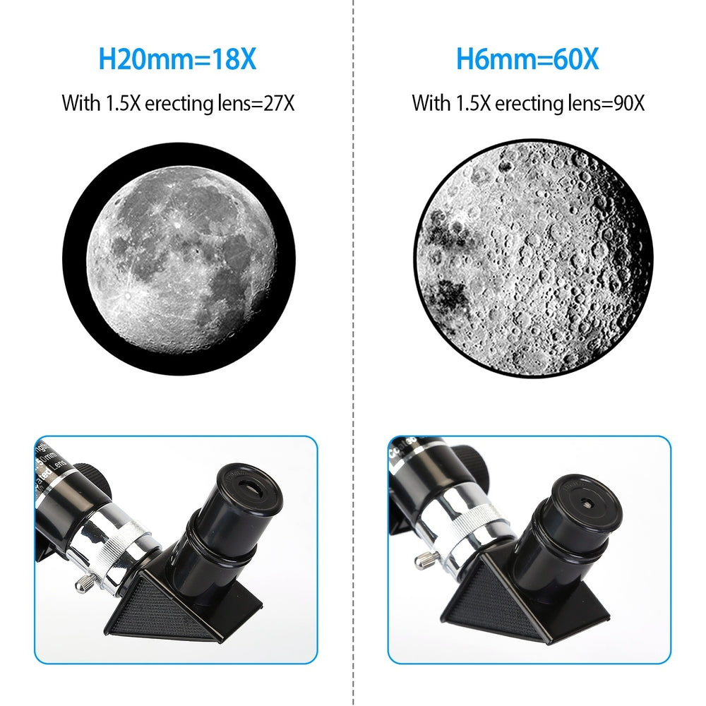 Refractive 90X Astronomical Monocular Telescope for Kids and Lunar Beginners for HD Viewing Space Star Moon Tripod 2 Image 2