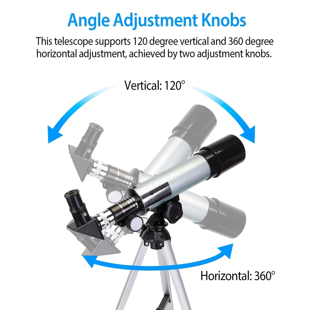 Refractive 90X Astronomical Monocular Telescope for Kids and Lunar Beginners for HD Viewing Space Star Moon Tripod 2 Image 4