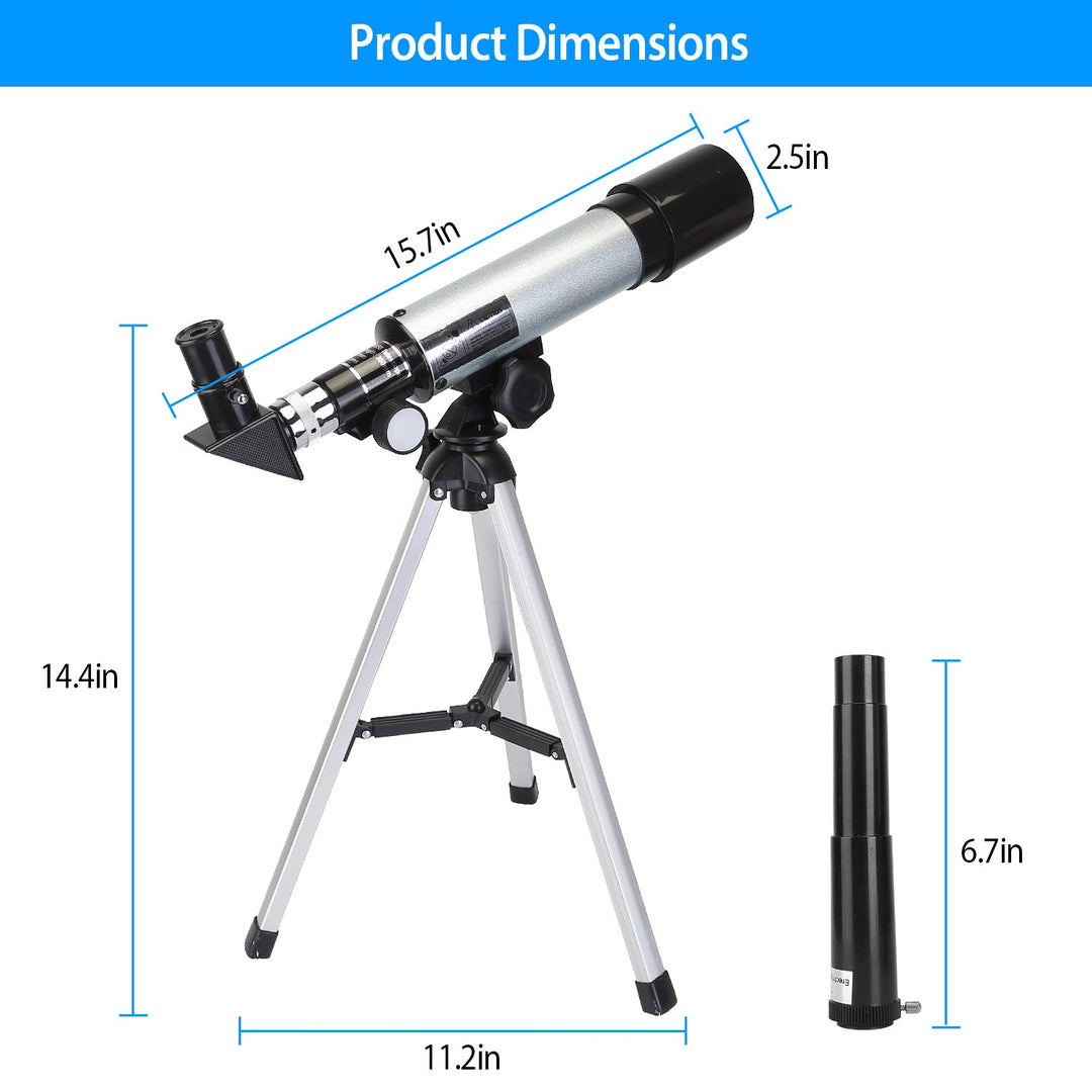 Refractive 90X Astronomical Monocular Telescope for Kids and Lunar Beginners for HD Viewing Space Star Moon Tripod 2 Image 7