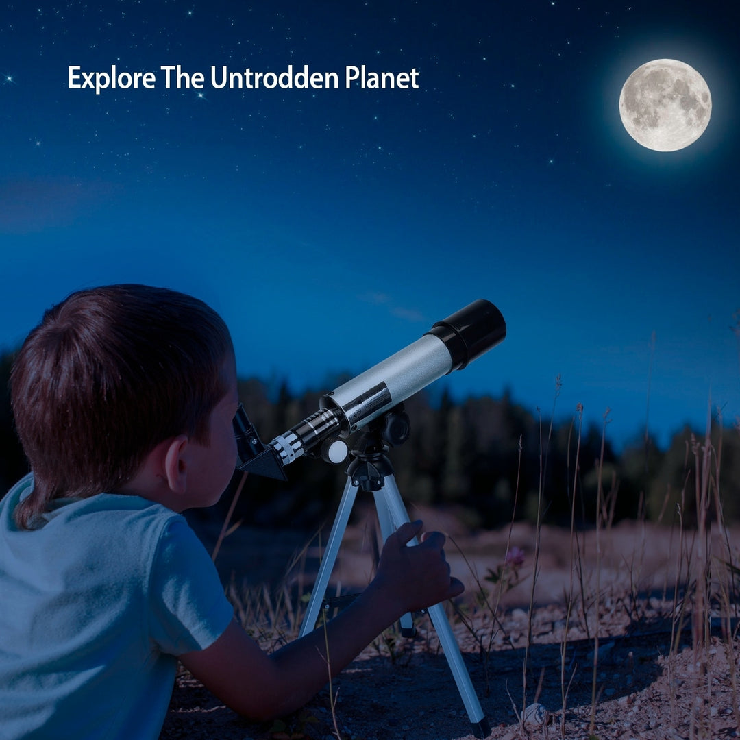 Refractive 90X Astronomical Monocular Telescope for Kids and Lunar Beginners for HD Viewing Space Star Moon Tripod 2 Image 8