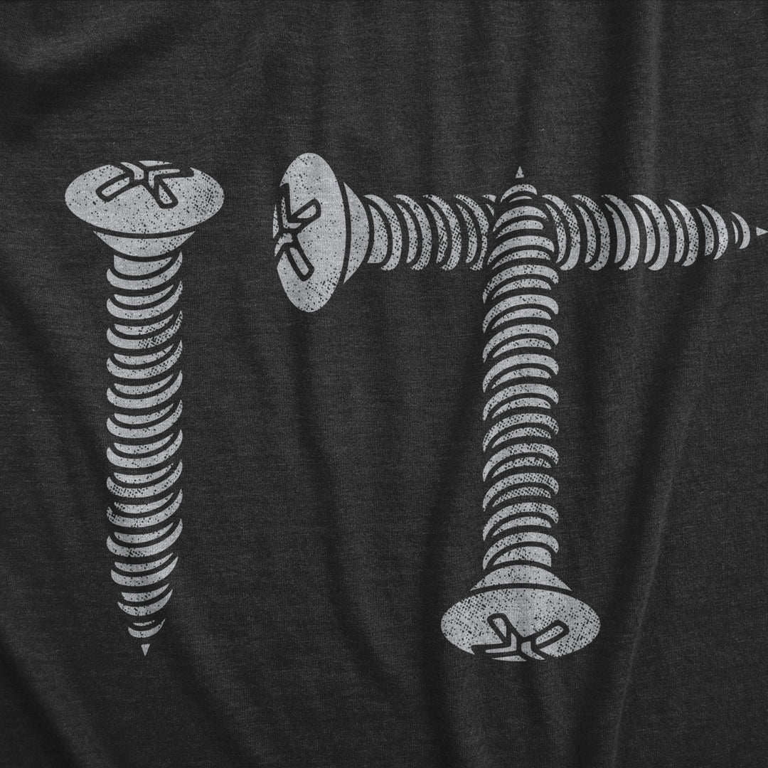 Mens Screw It T Shirt Funny Sarcastic Hardware Joke Screws Graphic Novelty Tee For Guys Image 2