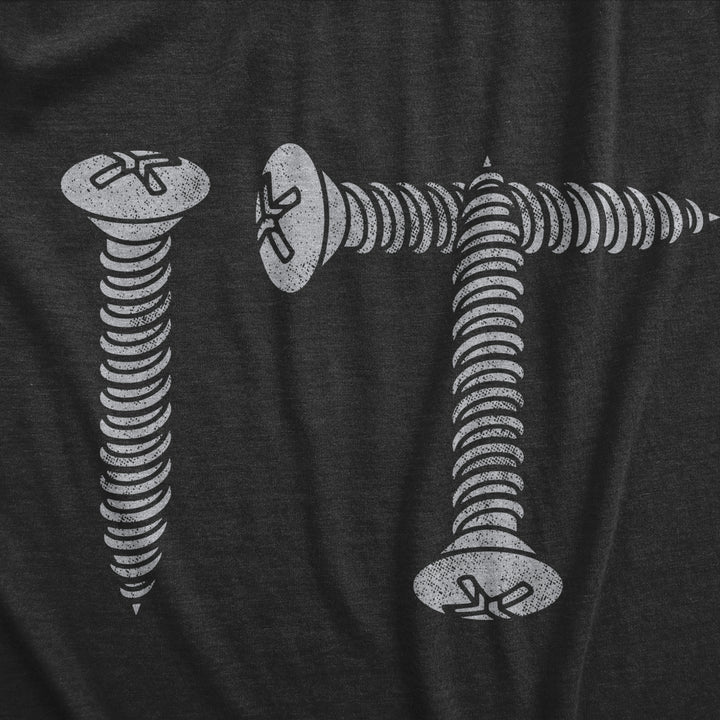 Womens Screw It T Shirt Funny Sarcastic Hardware Joke Screws Graphic Novelty Tee For Ladies Image 2