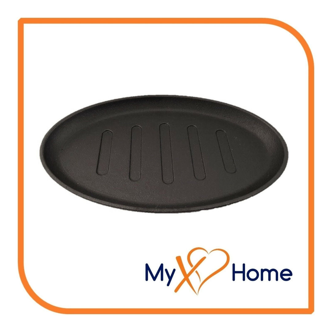 10.5" x 6.5" Oval Cast Iron Steak Plate / Skillet by MyXOHome Image 3