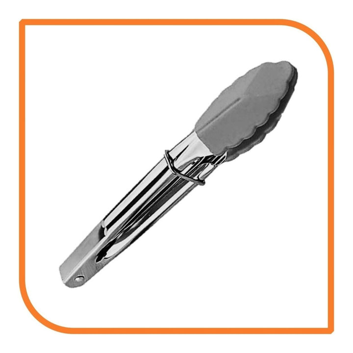 7" Gray Silicone Tongs by MyXOHome (1 2 4 or 6 Tongs) Image 10