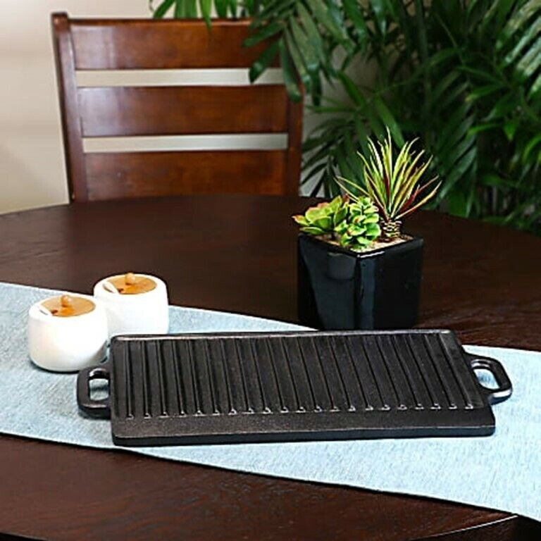 17" x 9" Reversible Cast Iron Griddle by MyXOHome Image 4