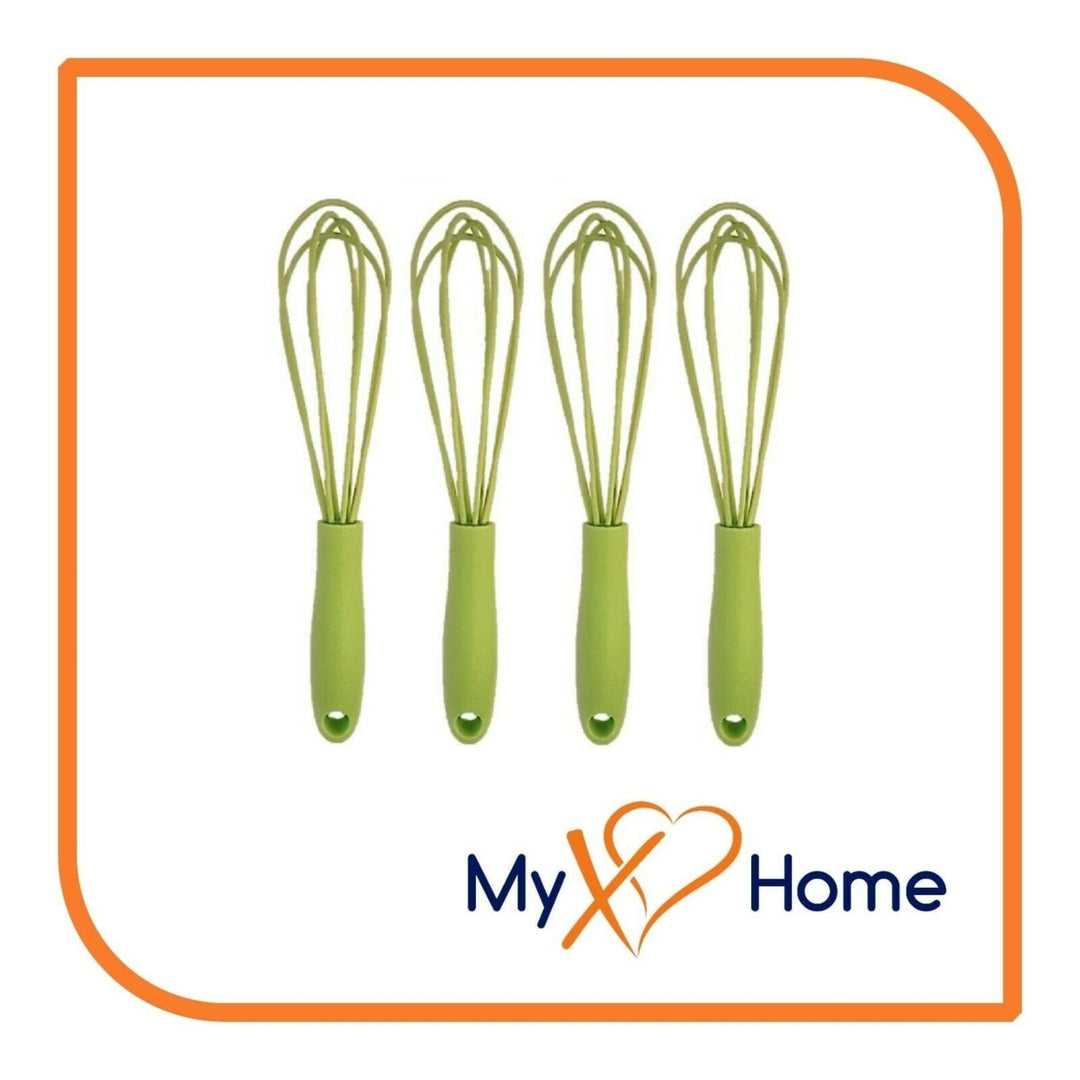 7" Green Silicone Whisk by MyXOHome (1 2 4 or 6 Whisks) Image 4