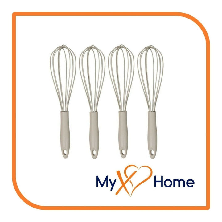 7" Gray Silicone Whisk by MyXOHome (1 2 4 or 6 Whisks) Image 1