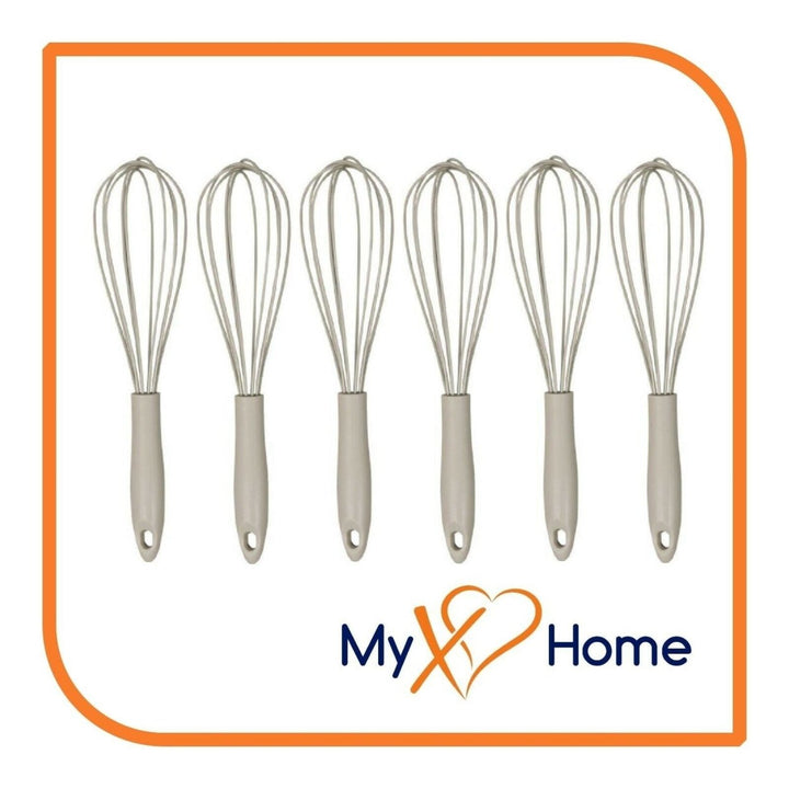 7" Gray Silicone Whisk by MyXOHome (1 2 4 or 6 Whisks) Image 4