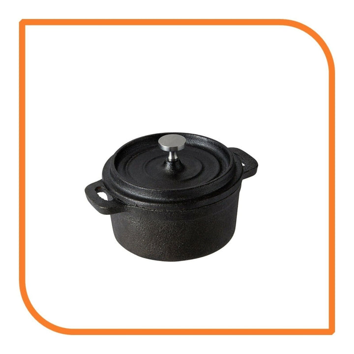 16 oz. Pre-Seasoned Mini Cast Iron Pot with Cover by MyXOHome Image 8