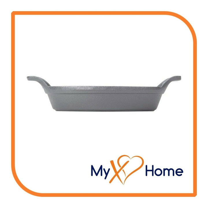 25 oz. Pre-Seasoned Mini Cast Iron Oval Casserole Dish by MyXOHome Image 2