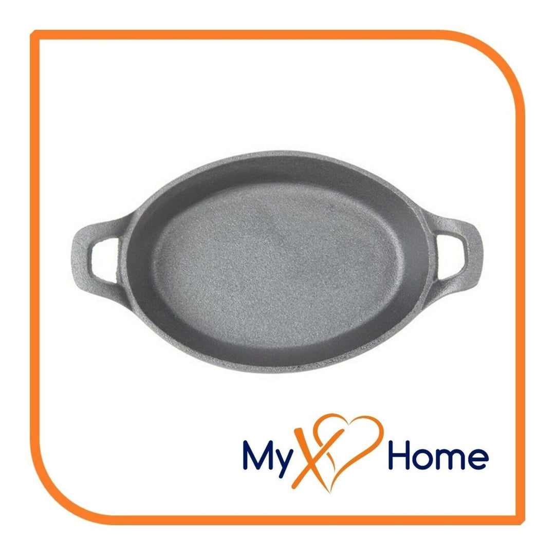 25 oz. Pre-Seasoned Mini Cast Iron Oval Casserole Dish by MyXOHome Image 3