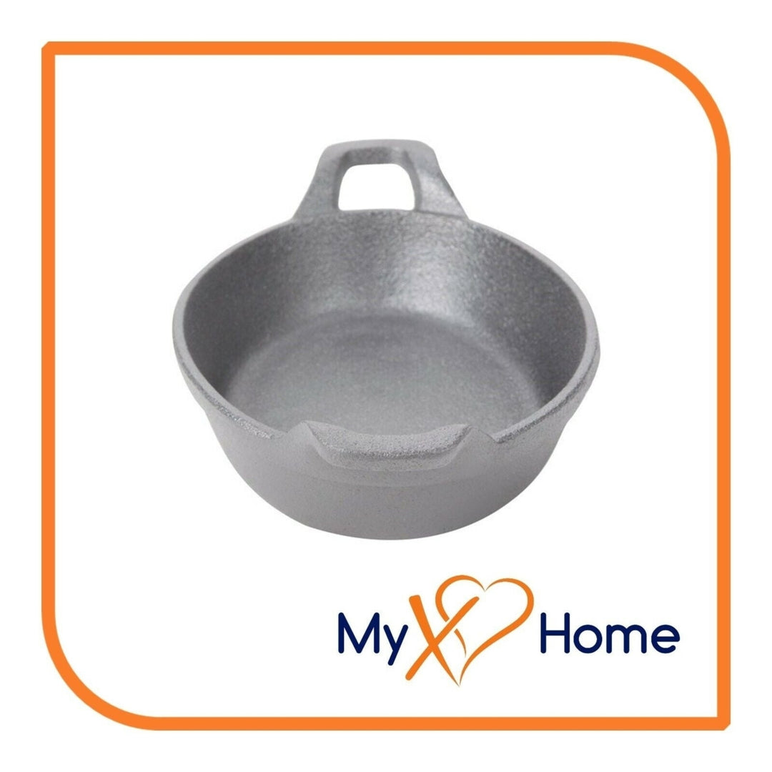 25 oz. Pre-Seasoned Mini Cast Iron Oval Casserole Dish by MyXOHome Image 4