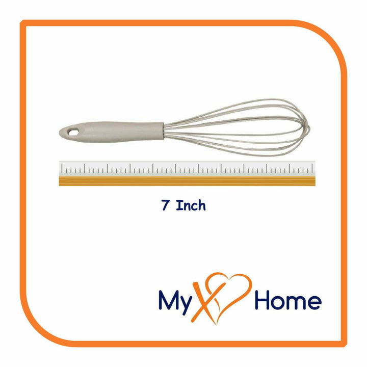 7" Gray Silicone Whisk by MyXOHome (1 2 4 or 6 Whisks) Image 9